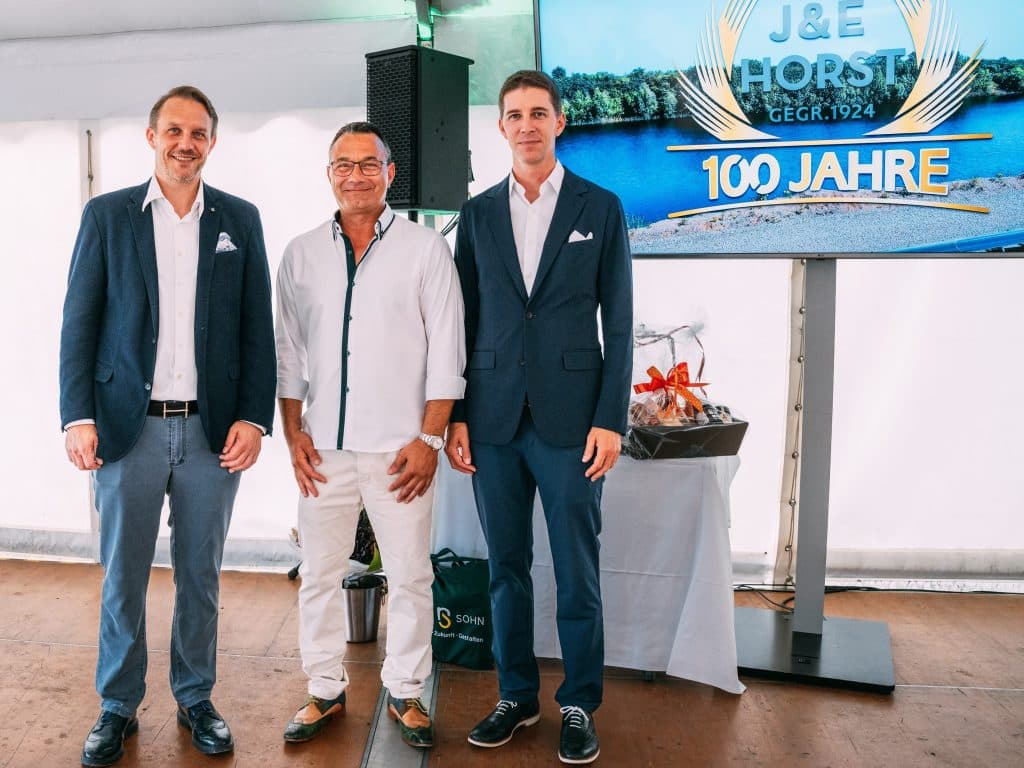 Die Gesellschafter Rau mit Prokurist Herrn Köhler